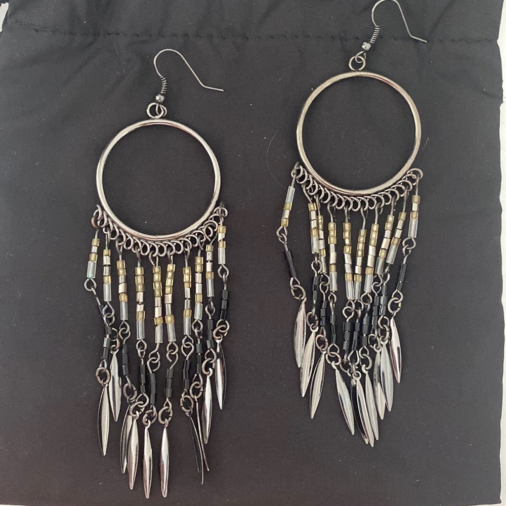 Boho chic dangle earrings